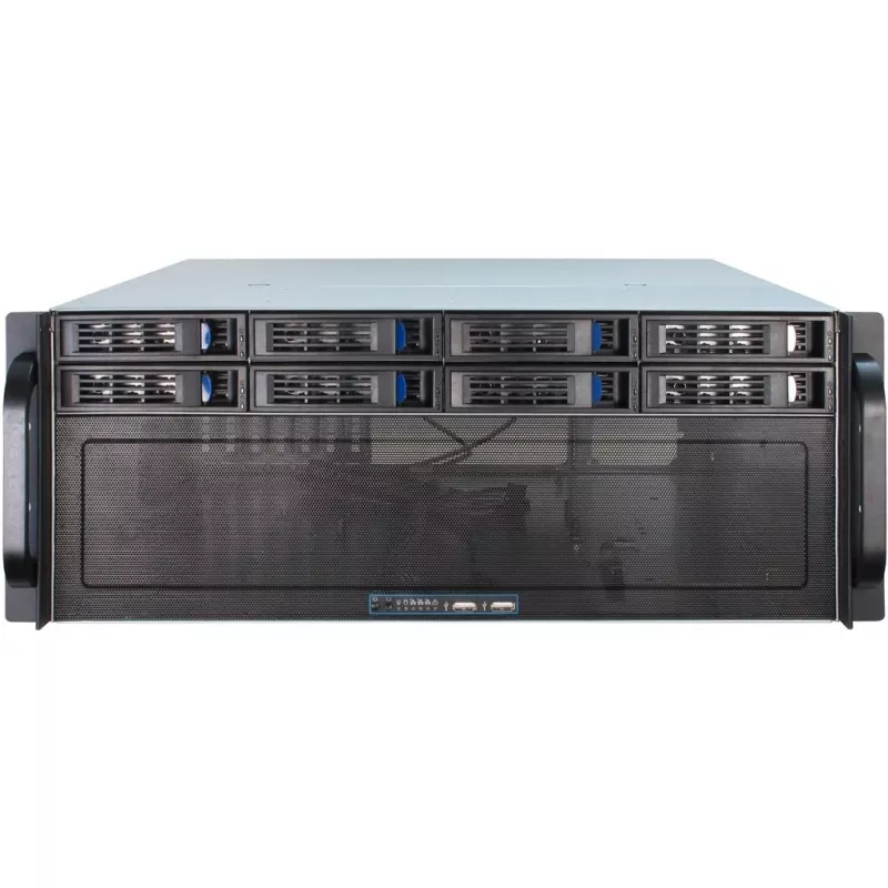 Serverová skriňa Inter-Tech 4U-4408 Rack čierna, strieborná