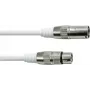 DMX kábel EUROLITE XLR 3-pólový 10 m biely
