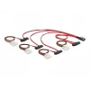 DeLOCK - Interný SAS kábel (Serial Attached SCSI) - 4-Lane - 36-pin 4i Mini MultiLane - Interné napájanie, 4-pin, Interné SAS, 29-pin (SFF-8482) - 50 cm (83059)