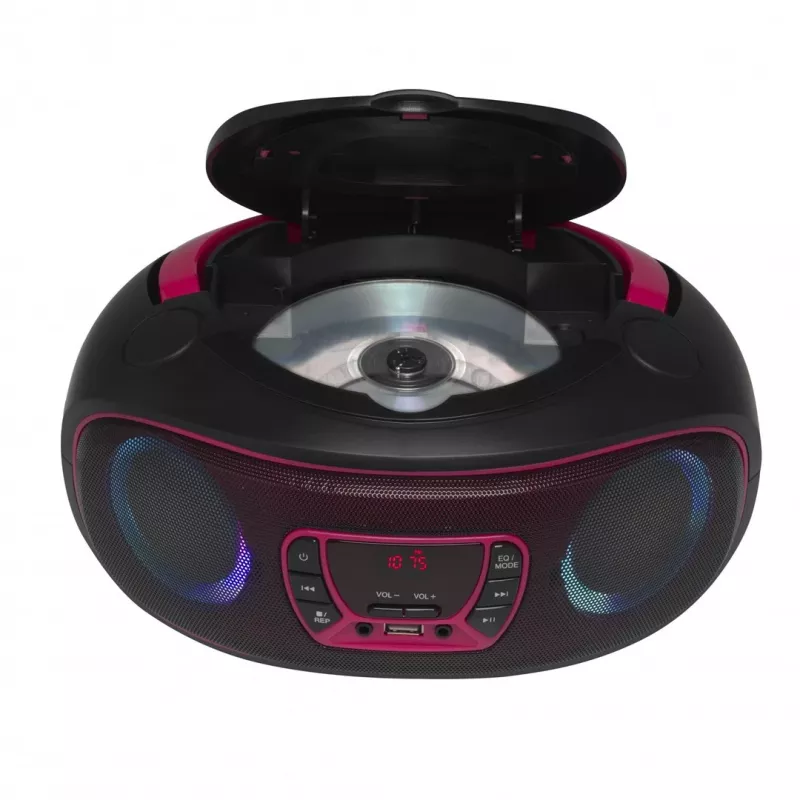 Denver TCL-212BT PINK CD prehrávač prenosný CD prehrávač čierny, ružový