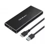 M.2 SATA SSD puzdro QOLTEC 51854 USB 3.0 bez nástrojov