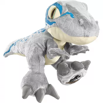 Jurassic World, Blue, plyšová hračka sivá/modrá, 30 cm