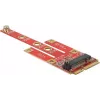 Delock 63384 Mini PCIe na M.2 Key B konvertor s Micro SIM slotom