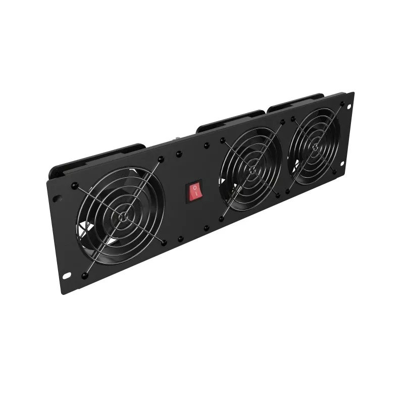 Ventilačný panel LANBERG AK-1506-B 19 palcov s 3 ventilátormi 230V čierny