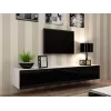 Cama obývacia zostava VIGO 22 biela/čierna lesk