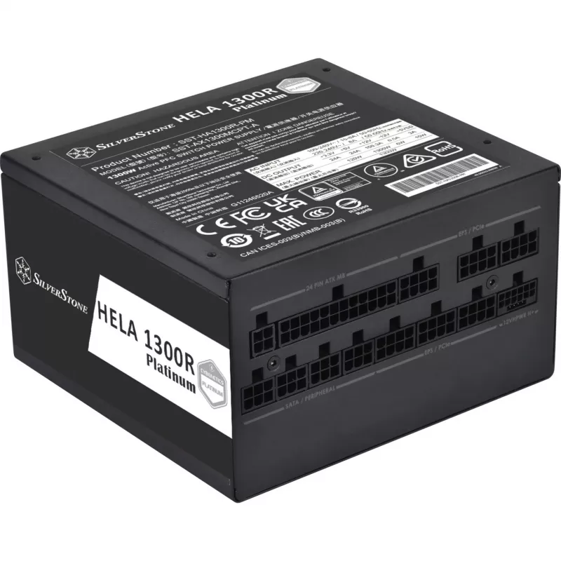 SST-HA1300R-PM 1300W, PC napájací zdroj čierny, 9x PCIe, káblový manažment, 1300 Watt