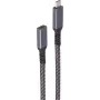 shiverpeaks®-BASIC-S--USB-C predlžovací kábel, 3.2, PD, textil, 0,5 m (BS14-74003)