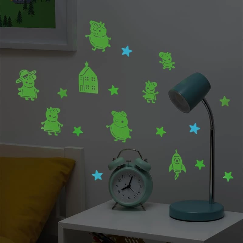 Nálepky na stenu Hasbro Peppa Pig PP13870PP Glow in the Dark Stars