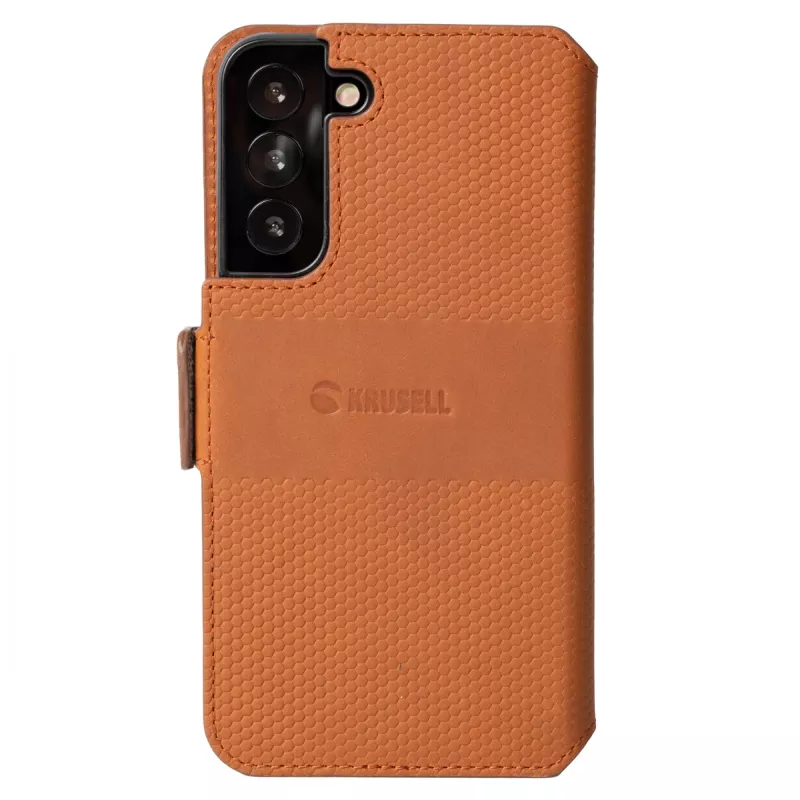 Puzdro s klopou Krusell Galaxy S22+ 16,8 cm hnedé