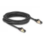 Sieťový kábel DeLOCK RJ45 Cat.6A konektor samec na konektor samec S/FTP 5m čierny