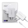 Qoltec 51039 napájací adaptér 65 W USB-C PD, 5–20,3 V, 2–3,25 A, vstavaný kábel USB-C, biely