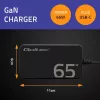 QOLTEC nabíjačka 65W GaN Super Fast štíhla PD 5-20V 3,25A USB-C