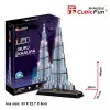 CubicFun L133H 3D puzzle Burj Khalifa (Light), 136 dielikov, s LED osvetlením