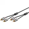 Goobay 65295. Konektor 1: 2 x RCA, konektor 1 pohlavie: samec, konektor 2: 2 x RCA, konektor 2 pohlavie: samec, materiál kábla: