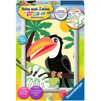 Ravensburger Maľovanie podľa čísel - Tukan v džungli