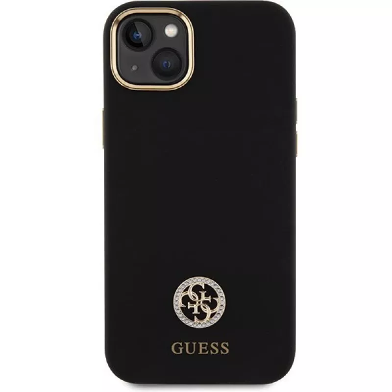 GUESS | GUHCP15M4DGPK | zadný kryt | Apple | iPhone 15 Plus/14 Plus | TPU, silikón, mikrovlákno | čierny