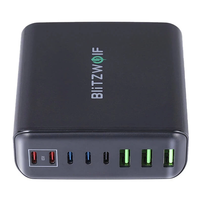 Nástenná nabíjačka Blitzwolf BW-S26 250W (čierna)