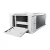 Nástenný rack rozvádzač ALLNET ALL-SMC6604GRAU 4U, sivý, nosnosť 50 kg, zámok na kľúč