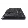 K120 káblová klávesnica, káblová, USB, QWERTZ, čierna
