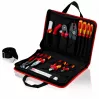 Knipex taška na náradie compact Electric – čierna – červená – polyester – 8 priehradiek – 410 mm – 290 mm – 60 mm (00 21 11)