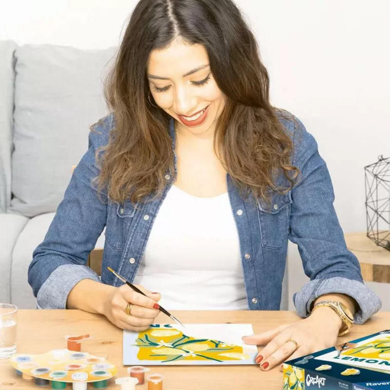 Ravensburger CreArt maľovacia sada – Citróny (dizajn 25515) pre maľovanie na plátno