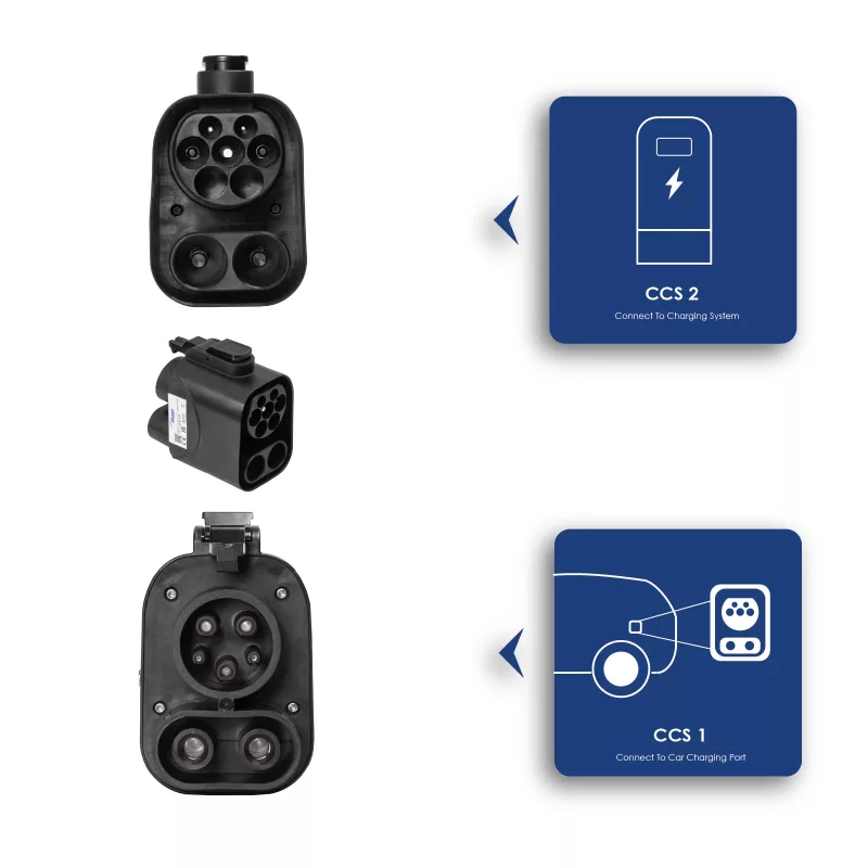 Akyga AK-SC-E19 Nabíjací adaptér pre elektromobily CCS2 / CCS1 Compact EU 250A