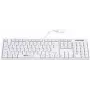 GCQ CleanType Easy Basic USB odolná proti striekajúcej vode antimikrobiálny povrch - 105 klávesov - USB (KL25211)