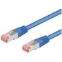 Wentronic Goobay CAT 6 patch kábel, S/FTP (PiMF), modrý, 0,5 m - CCA-medená zmes (95462)