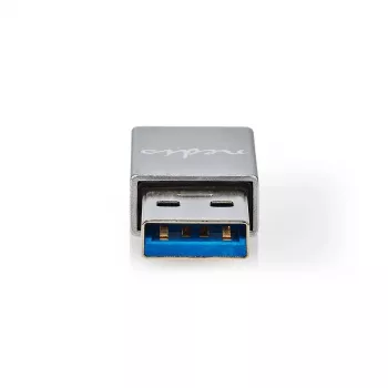 Nedis adaptér USB-A USB 3.2 Gen 1 | konektor USB-A samec | konektor USB-C™ samica | 5 Gbps | poniklovaný | čierny | box (CCGB60925GY)