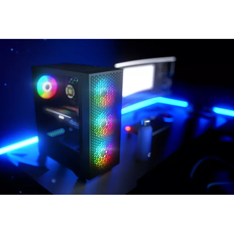 Logic DART PRO ARGB MIDI USB-C PC skriňa čierna