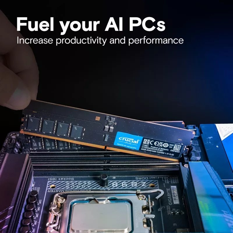 Pamäť DDR5 64GB/6400 (2*32GB) CL52 CUDIMM