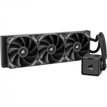 All-in-One CPU kvapalinový chladič Sharkoon S40, 360 mm radiátor, čierny