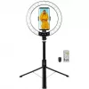 LogiLink prstencové svetlo na smartphone so selfie stick statívom, DM 20cm (AA0156)
