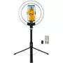 LogiLink prstencové svetlo na smartphone so selfie stick statívom, DM 20cm (AA0156)