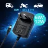 Nabíjačka batérií QOLTEC Model 52660 — 6V/12V, 6W nabíjačka