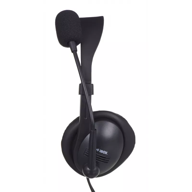 Káblový binaurálny herný headset IBOX W1MV — okolo uší, 3,5 mm, 2 m kábel, mikrofón na ramene