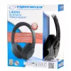 Esperanza Libero EH163K slúchadlá bezdrôtové cez hlavu hudobné mini-USB Bluetooth čierne