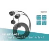 Nabíjací kábel EV Digitus 7,5 m Type 2 na Type 2 32 A 240 V