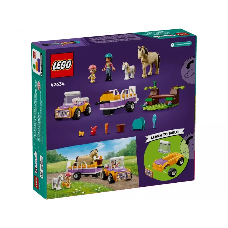 LEGO Friends sada s konským a poníkovým prívesom 42634