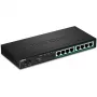TRENDnet TPE-TG84 - switch - 8 x 10/100/1000 (PoE+) - desktop, na montáž na stenu - PoE+ (120 W)