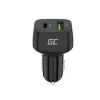 Auto nabíjačka Green Cell CAD33, 42 W, USB-C PD + USB-A QC3.0, 12/24 V vstup, 5–12 V výstup