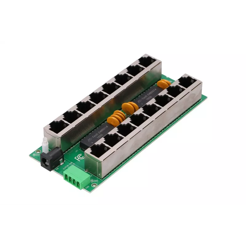 PoE injektor Extralink Gigabit 8 portov 1000 Mb/s RJ45 mód B
