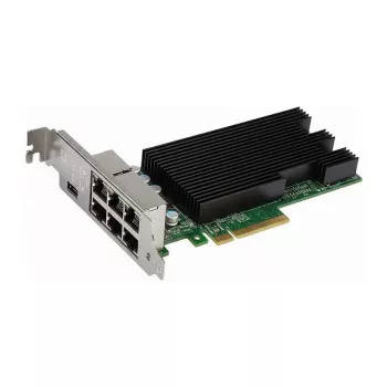 Intel X710T4G1P5 sieťová karta – 4-port 10GbE RJ-45, PCIe 3.0 (8.0 GT/s), podpora Cat6/6A