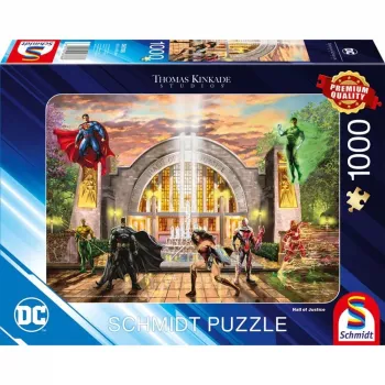 Thomas Kinkade Studios: DC Justice League - Hall Of Justice, Puzzle 1000 dielikov
