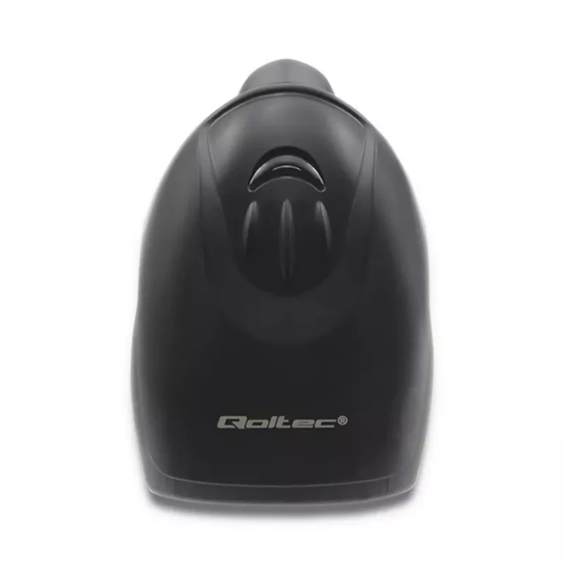Laserová čítačka čiarových kódov 1D CCD Qoltec 50866, USB, čierna