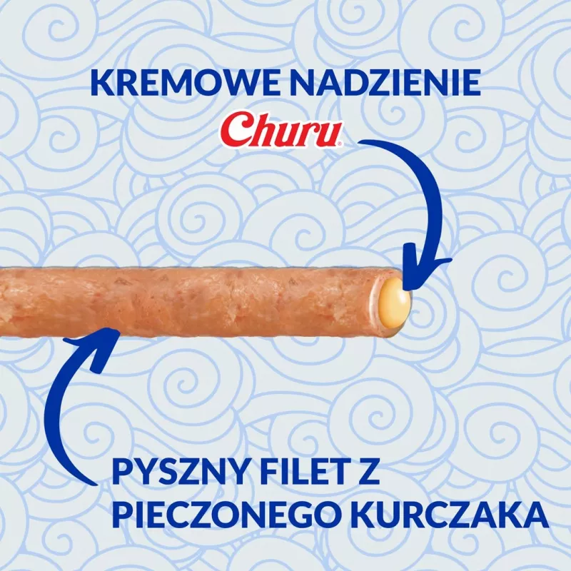 INABA Churu Rolls recept s kuracím mäsom obalený receptom s tuniakom - mačacia pochúťka - 4x10 g