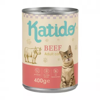 KATIDO hovädzie - mokré krmivo pre mačky - 400 g