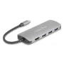 USB-C hub DELOCK 64323 — USB 3.2 Gen 2 Type-C host, HDMI + 2× USB-A + 2× USB-C, 10 Gbit/s, sivý