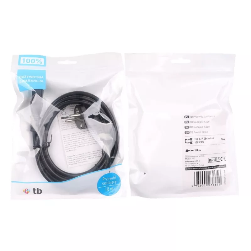 Napájací kábel 1,8 m IEC C13 VDE