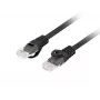 Sieťový kábel Lanberg PCU6-10CU-0200-BK Cat6 U/UTP RJ-45 priamy 2 m čierny
